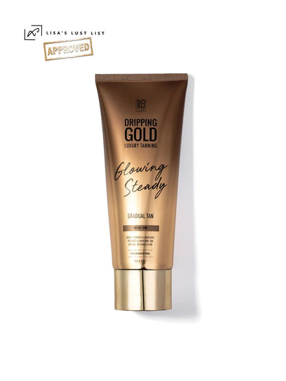 Dripping Gold Glowing Steady Gradual Tan  Light-Med SOSU5063