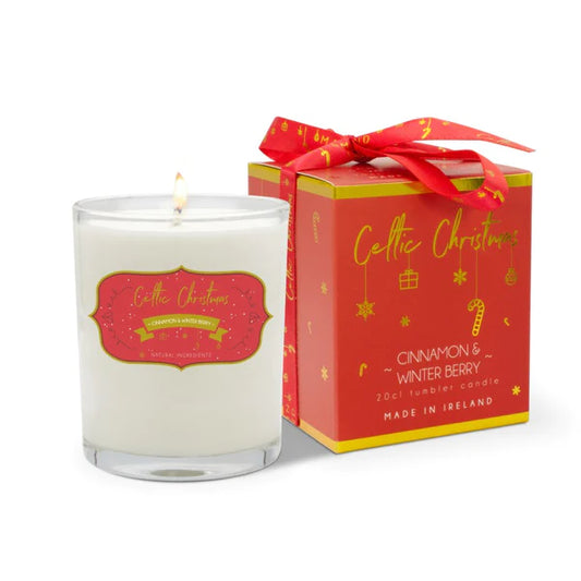 Celtic Candle Cinnamon & Winter Berry Candle - McCartans Pharmacy