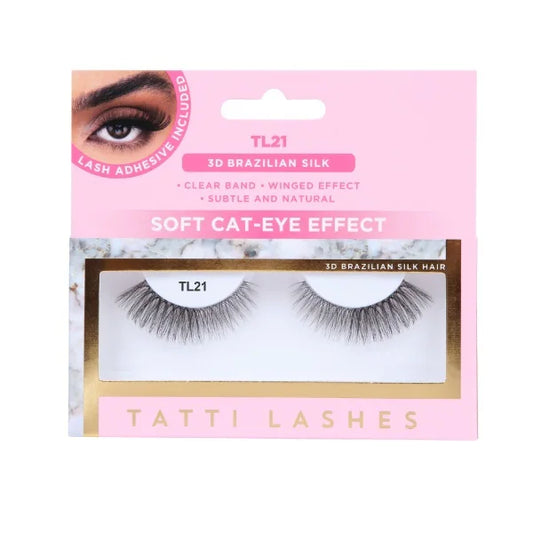 Tatti Lashes 3D Brazilian Silk Hair TL21 - McCartans Pharmacy