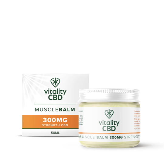 Vitality CBD Muscle Balm 300mg - McCartans Pharmacy