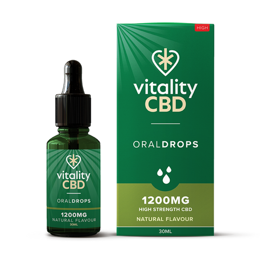 Vitality CBD Oral Drops 1200mg Natural - McCartans Pharmacy