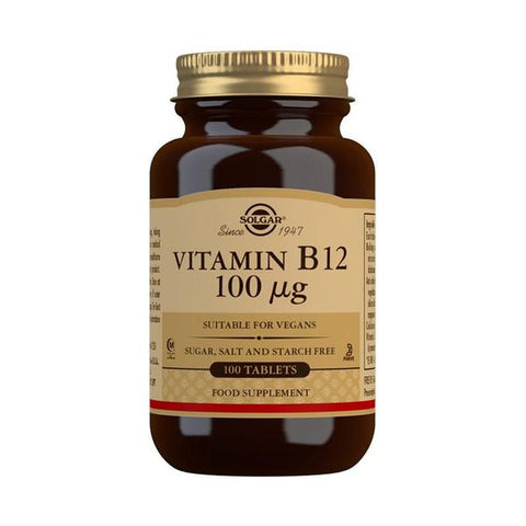 Solgar Vitamin B12 100mg 12543606 - McCartans Pharmacy