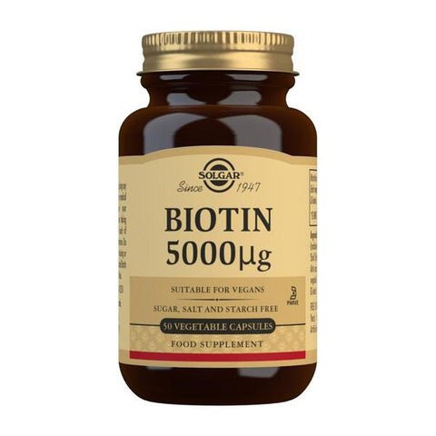 Solgar Biotin 5000ug Capsules 12556050 - McCartans Pharmacy