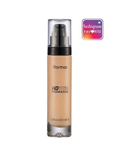 Flormar HD Invisible Cover Foundation 90 Golden Neutral FL1485 - McCartans Pharmacy