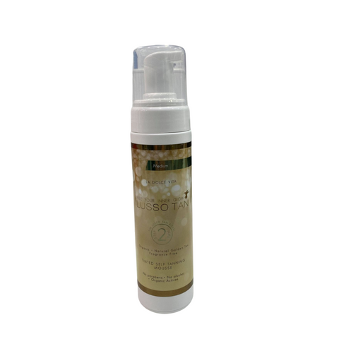 Lusso Tinted Self Tanning Mousse Medium - McCartans Pharmacy