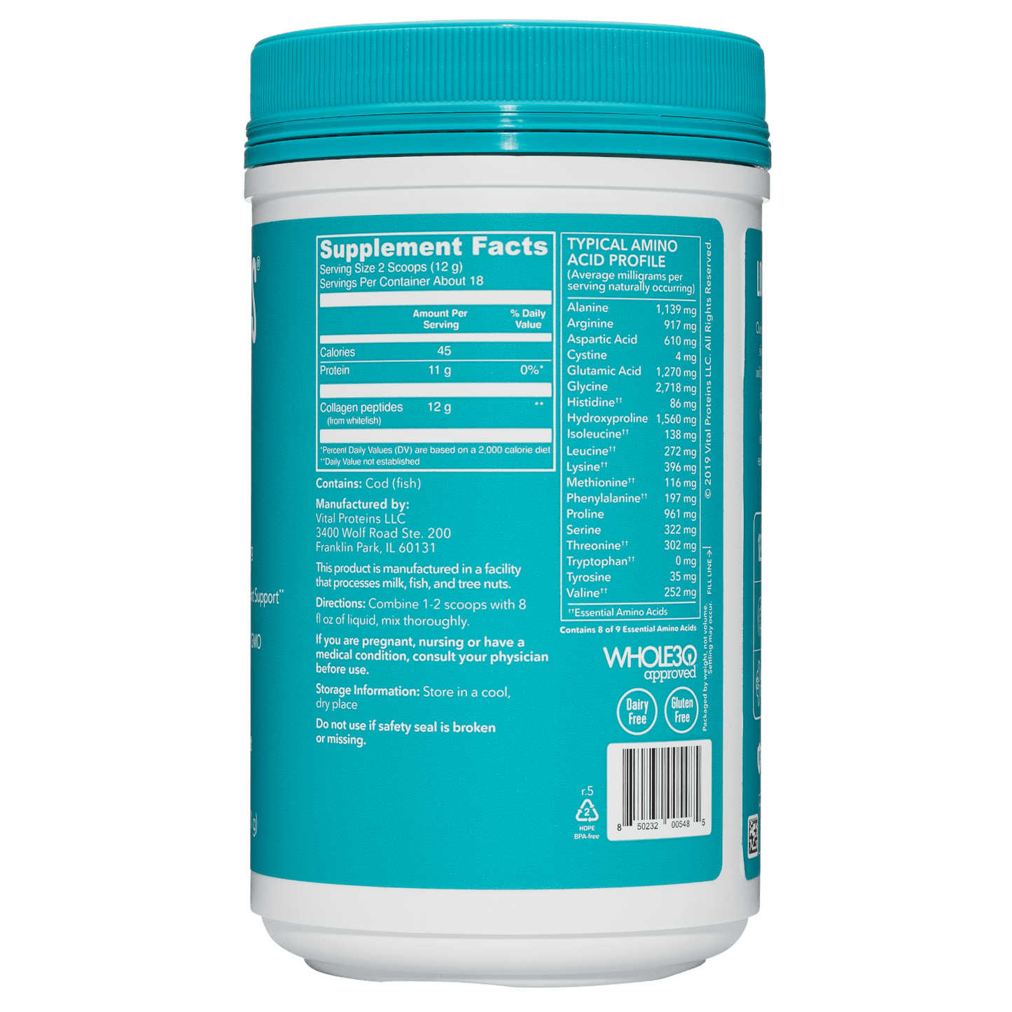 Vital Proteins Marine Collagen 12538871 - McCartans Pharmacy