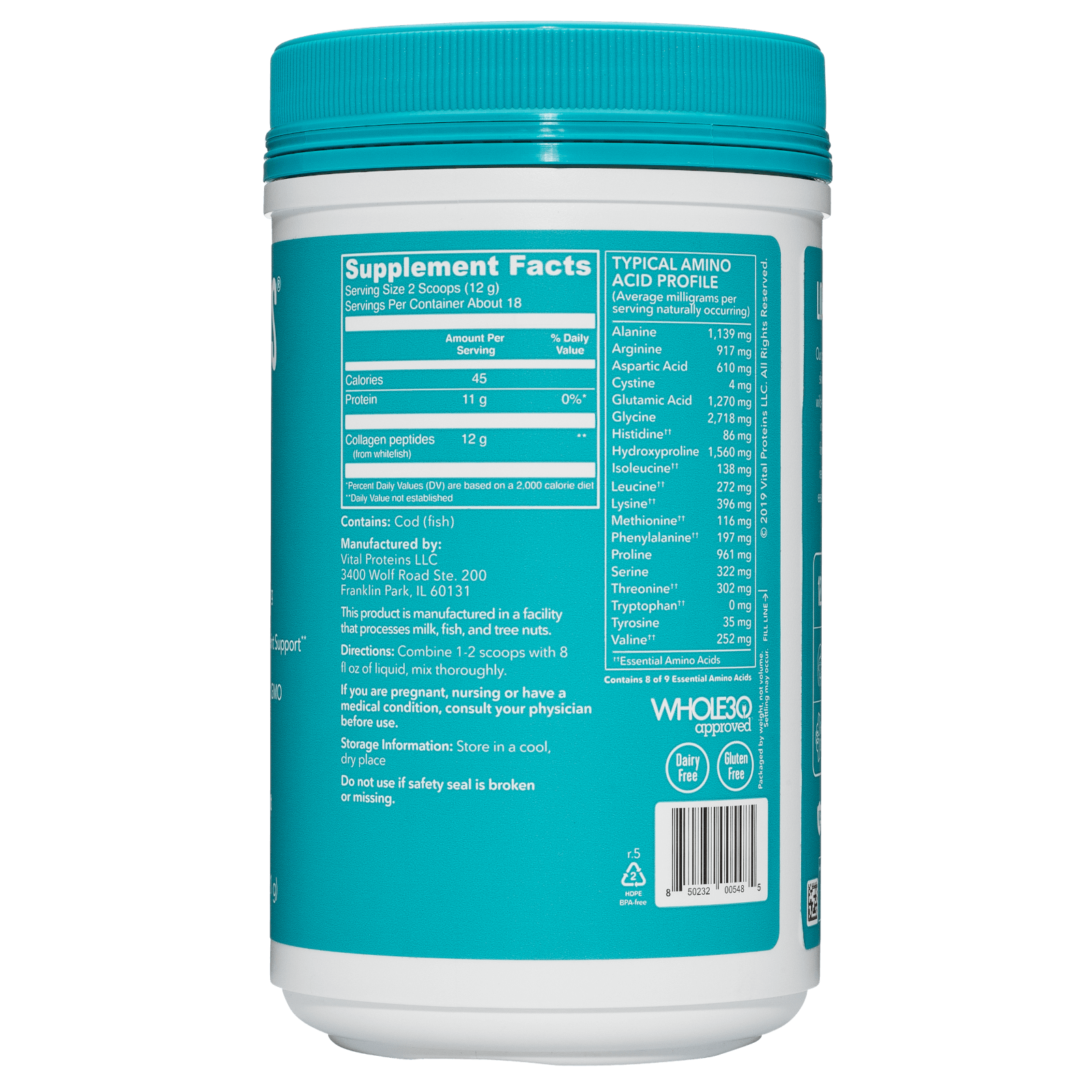 Vital Proteins Marine Collagen 12538871 - McCartans Pharmacy